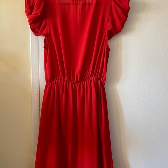 Birdseye Red fit and flare shift dress - Picture 5 of 5